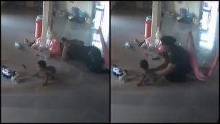 Băiețel salvat de mamă în ultima clipă, înainte să fie mușcat de un miriapod veninos