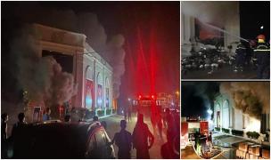 Club în flăcări de la artificii, o singură cale de acces, trei fete au murit împreună. Tragedie fără sens în Vietnam, pompierii au dărâmat ziduri ca să stingă focul. VIDEO