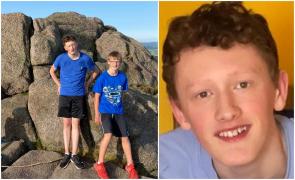 Corey alături de fratele său