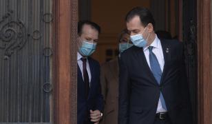 Mintrul Finanțelor Florin Cîțu și fostul premier Ludovic Orban