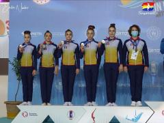 Echipa feminină a României, medaliată cu argint la Campionatele Europene de la Mersin