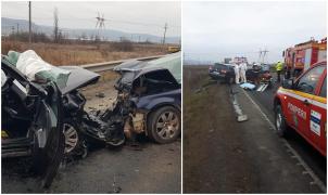 Accident cu doi morți și trei răniți la ieșirea din Avrig, între Sibiu și Brașov