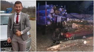 Ionuț Bota avea 23 de ani. Tânărul a murit strivit de un utilaj plin cu lemne, într-o pădure din Maramureș