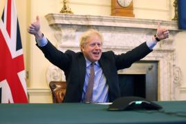 Boris Johnson, reacție pe Twitter după ce Marea Britanie și UE au ajuns la un acord post-Brexit
