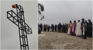 Crucea Pandemiei, ridicată în Neamț: "Oricine se poate ruga pentru sufletele celor care s-au stins din cauza Covid"