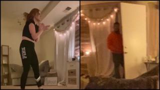 un bărbat a intrat în casa unei femei, în timp ce se filma pe Tik Tok