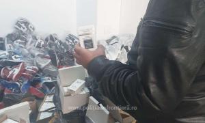 Marfa contrafăcută urma să fie comercializată în România