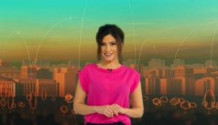 Prezentatoarea Horoscopului, Nadina Zissu, în platoul Observator