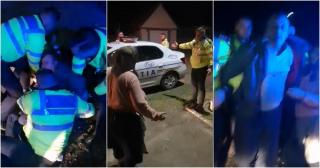 Scandal monstru cu poliţia, pe un drum din comuna Hitiaş, judeţul Timiş