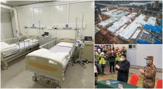 Construcţia spitalului Huoshenshan din Wuhan a fost finalizată în 9 zile, iar astăzi au fost internţi primii pacinţi infectaţi cu coronavirus