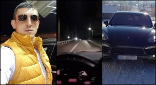 Silviu Păvălean, live pe facebook, beat la volanul unui Porsche Cayenne