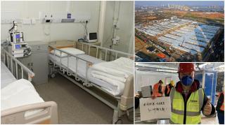 Primele imagini din spitalul Leishenshan, construit de chinezi în 10 zile