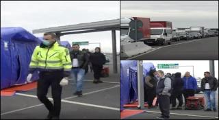 Românii care vin din zonele roşii, preluaţi din vămi de poliţie şi băgaţi direct în carantină. Corturi de triaj la Vama Nădlac (Video)