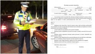 Modelul declarației cu care poți ieşi din casă, după ora 22.00