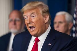 Donald Trump, în timpul unei conferințe de presă