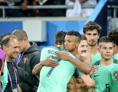 Nani și Cristiano Ronaldo