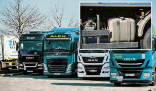 Șoferi români de TIR