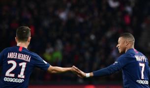 Ander Herrera și Kylian Mbappe