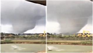O tornadă uriașă a făcut ravagii în SUA. Case complet distruse, avion răsturnat pe aeroportul local (Video)