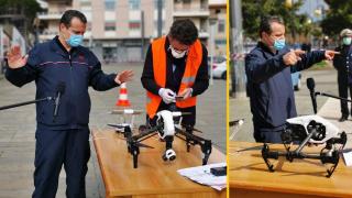 Primarul din Messina testează o dronă