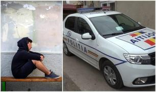 O maşină de Poliţie este parcată în faţa secţiei
