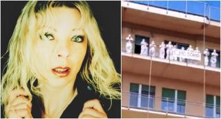 Colegii au aplaudat-o pe rom\ncă de la balcoanele spitalului