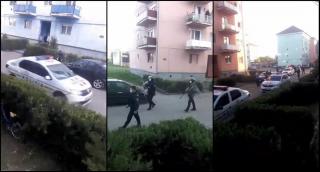 Polițiștii din orașul Copșa Mică au fost solicitați să intervină pe strada 1 Decembrie