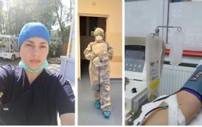 Eufrosina Șerban, o asistentă vindecată de COVID-19, a donat plasmă