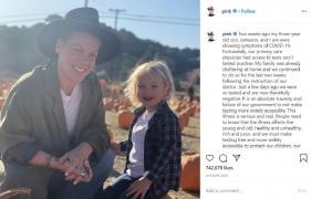 Pink și fiul ei de 3 ani s-au vindecat