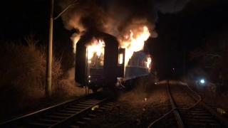 Vagon mistuit de flăcări în Brașov, o persoană a fost găsită carbonizată