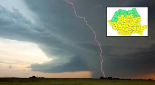 ANM a emis cod galben de vremea rea