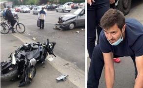 Motociclist accidentat grav la Oradea, salvat de un fost pompier militar
