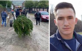 Lucian, tânărul mort în fântână, condus la groapă de o mână de oameni