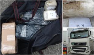 Un șofer de camion a intrat în România cu o cantitate uriașă de heroină