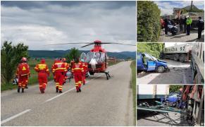 Accident grav, la Mogoșeni, în Bistrița. Intervenție a elicopterului SMURD