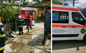 Desfășurare de forțe la un incendiu izbucnit în zona de carantină din Cuza Vodă