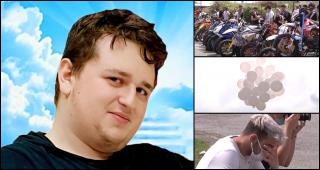 Sute de motocicliști și-au luat adio de la Ștefan, tânărul român din Italia mort într-un cumplit accident