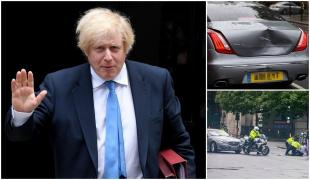Maşina în care se afla Boris Johnson, lovită de un vehicul din escorta premierului britanic