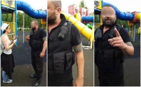Scandal între Poliţia Locală şi o familie, după ce doi copii au intrat într-un loc de joacă (Video)