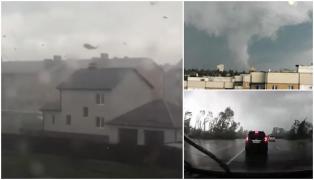 Tornadă în Belgorod, la granița Rusiei cu Ucraina