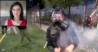 Reporteriță lovită în plin de o fumigenă, în timpul protestelor din Statele Unite (Video)