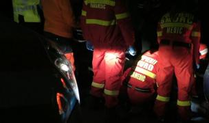 Accident cu doi morţi la ieșire din Urziceni, după un impact violent între o maşină şi un camion