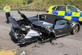 Accident cu Lamborghini