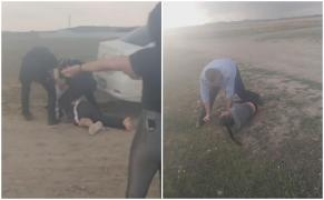 Date noi în cazul căruţaşului imobilizat de trei jandarmi şi un poliţist: "Era beat, violent, aruncau cu sticle de bere din căruţă" (Video)