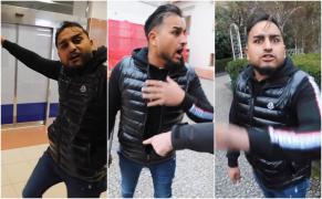 Români filmaţi înşelând trecătorii în Praga, pretinzând că sunt orbi, muţi sau surzi şi strâng bani pentru copiii cu dizabilităţi (Video)