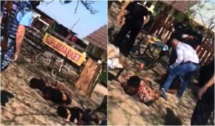 Șeful de post care a călcat în picioare un bărbat încătușat, la Bolintin Vale, este încă în funcție