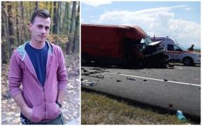 Gabriel a murit pe scaunul din dreapta, strivit într-un impact frontal în Vrancea