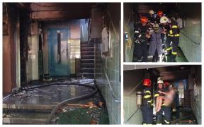 Explozie urmată de incendiu într-un bloc din cartierul Giulești, din București