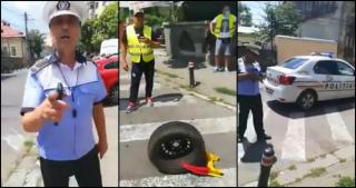 Șoferul prahovean a fost amendat cu 100 lei