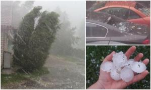 Jumătate de ţară, sub cod galben de ploi torențiale, grindină și vijelii